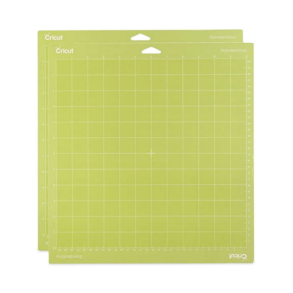 StandardGrip Machine Mat, 12 x 12, Green, 2/Pack | Bundle of 10 Packs