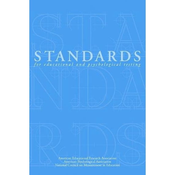 Pre-Owned Standards for Educational and Psychological Testing 1999 (Paperback) 0935302255 9780935302257