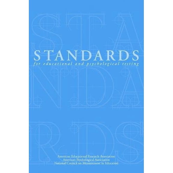 Pre-Owned Standards for Educational and Psychological Testing 1999 (Paperback) 0935302255 9780935302257