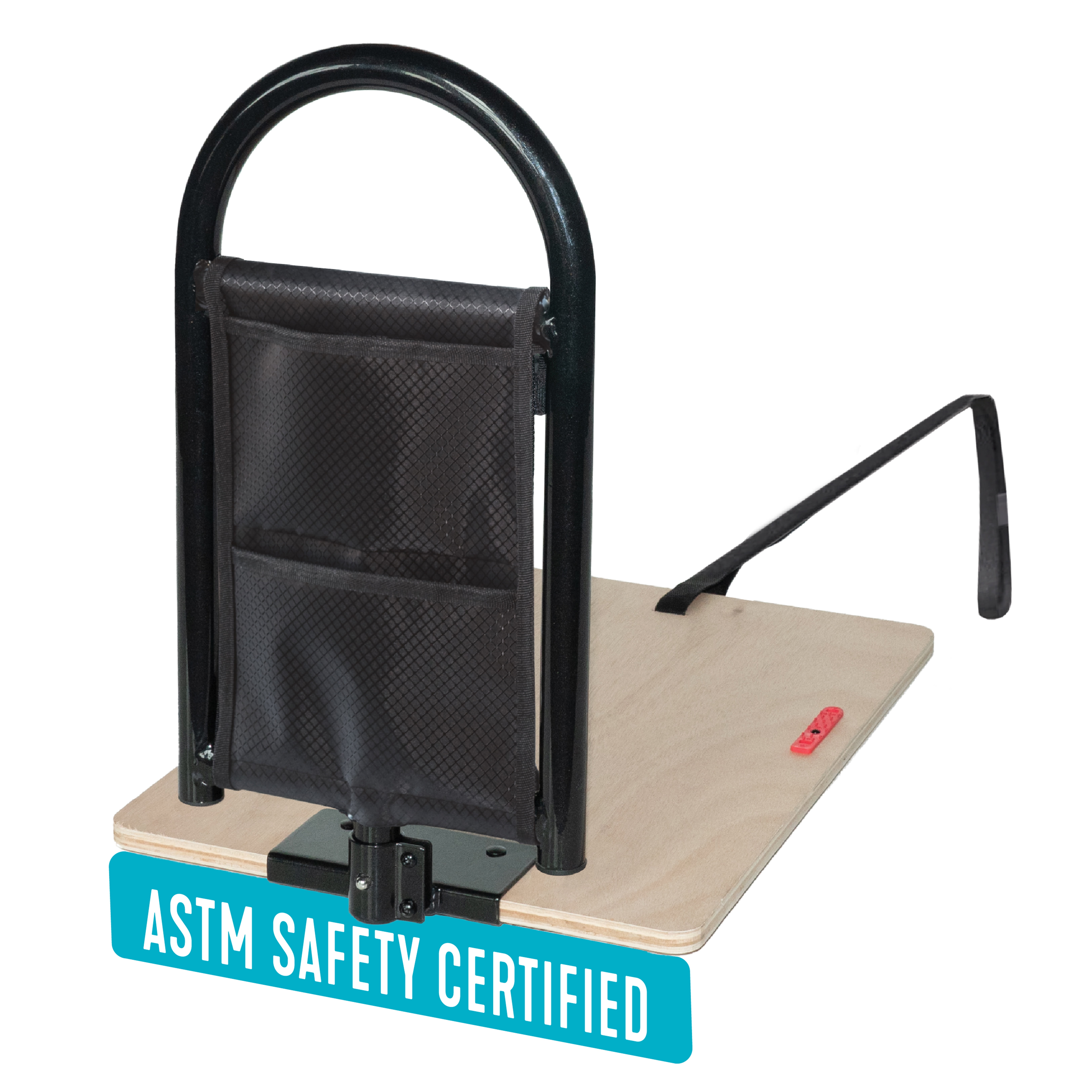 Stander BedCane, Adult Bed Rail and Support Handle, Bedside Safety Elderly Stand Assist with Organizer Pouch, ASTM Safety Approved Bedrail