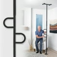 thumbnail image 1 of Stander Double Handle Floor to Ceiling Grab Bar, Tension Mounted Transfer Pole for Seniors, Stand Assist Aid for Bathroom, Bedroom, Living Room, Safety Rail for Fall Prevention, Black, 1 of 8