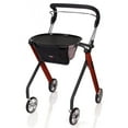 thumbnail image 1 of Stander Let's Go Rollator, Indoor Rolling Walker with Four Wheels and Tray, Red, 1 of 7