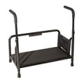 thumbnail image 1 of Stander Step Stool, Bed Step with Adjustable Hand Rails for Seniors and Elderly Adults, Extra Wide Heavy Duty Step Ladder, Stepping Stool with Grab Bars and Motion Activated Light, Black, 1 of 7