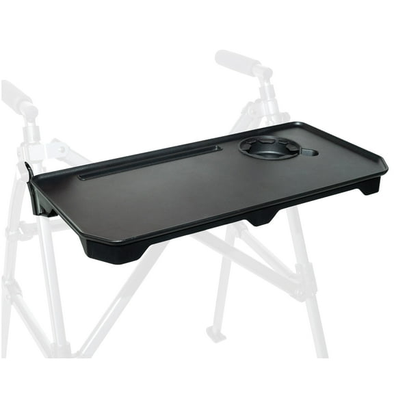 Stander Walker Tray Accessory for Stander and Able Life Walkers and Rollators, Tray Table with Cup Holder, Tool-free Assembly, Black