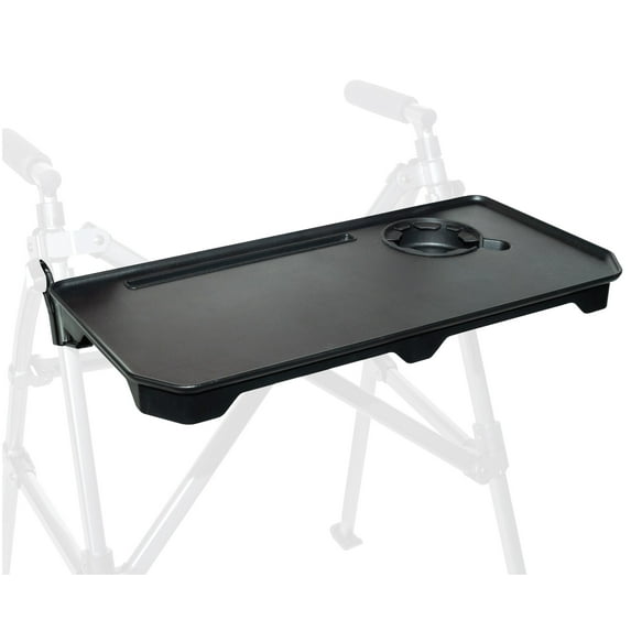 Stander Walker Tray Accessory for Stander and Able Life Walkers and Rollators, Tray Table with Cup Holder, Tool-free Assembly, Black