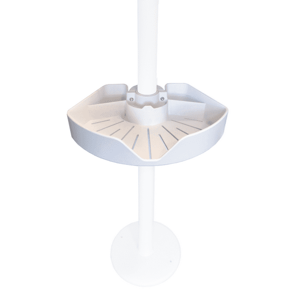 Stander Wonder Pole Bin Accessory, Storage and Organization Compartment for Stander Wonder Pole and Wonder Bathtub Pole, Bathroom Organizer and Storage Shower Caddy, White