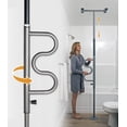 thumbnail image 1 of Stander Wonder Pole Plus, Security Pole and Curve Grab Bar, Bathroom Safety Rail for Elderly, Tension Mounted Floor to Ceiling Safety Assist Handle for Seniors, Supports 300 lbs, Graphite, 1 of 9