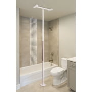 Stander Wonder Pole Slim, Tension Mounted Security Pole, Elderly Floor to Ceiling Grab Bar for Seniors, Bathroom Grab Bar Safety Rail, Supports 300 lbs, White