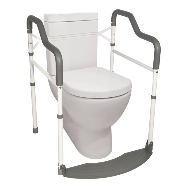 Stander Wonder Toilet Safety Rails for Seniors, Adjustable Detachable ...