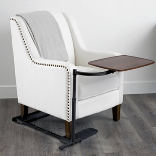 Stander Wonder Tray, Adjustable Swivel TV Tray Table, Large Laptop Stand, Couch Desk, Side Table & Gaming Desk, Tray for Eating on Couches, Chairs & Recliners, Black Base with Walnut Tray