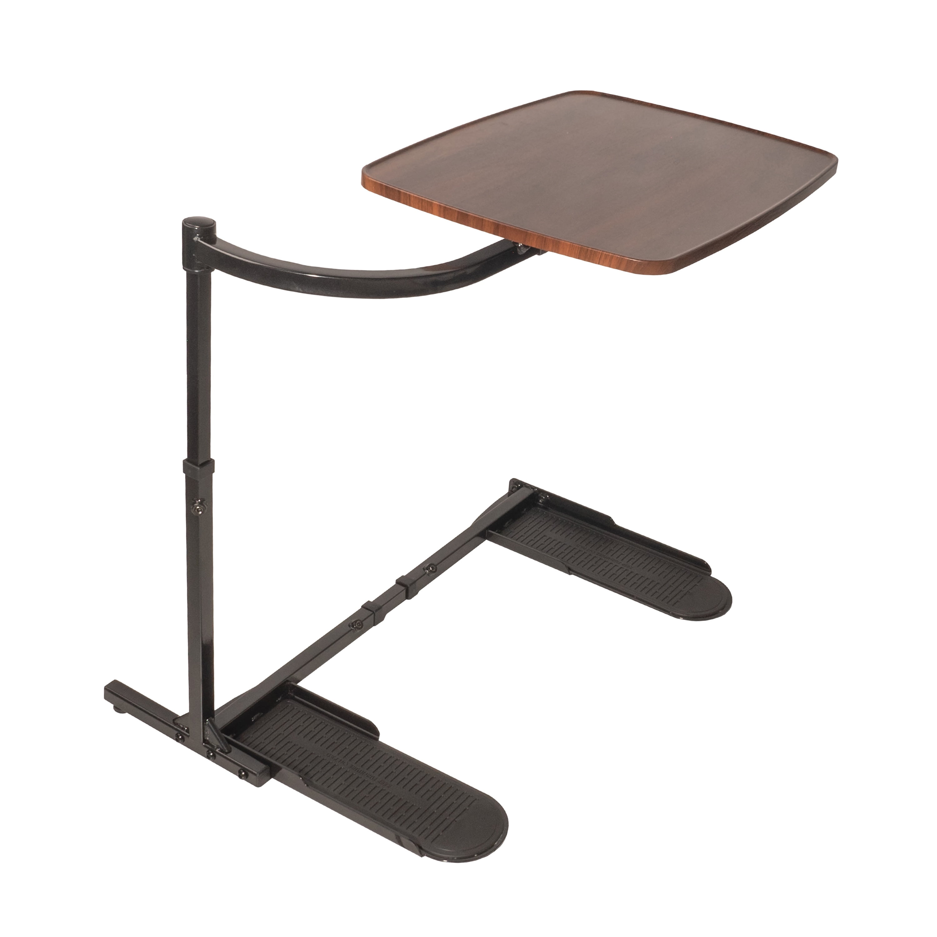 Stander Wonder Tray Adjustable Swivel TV Tray Table Large Laptop Stand Couch Desk Side Table Gaming Desk Tray for Eating on Couches Chairs Recliners Graphite Base with Ash Gray Tray