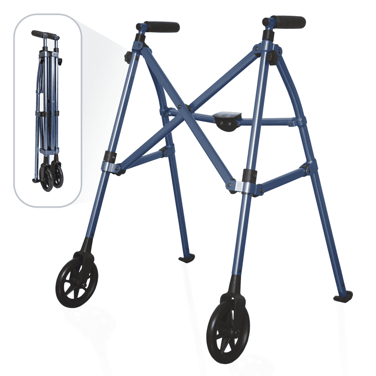 D’ERLANGER / KIDS BLUE STANDING SPECIAL Stander Wonder Rollator Plus Short, Lightweight Junior