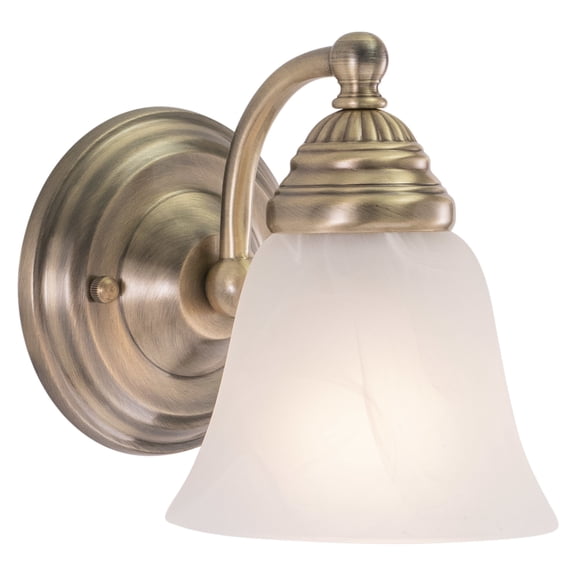 Standford 1 Light Brass Bathroom Wall Fixture