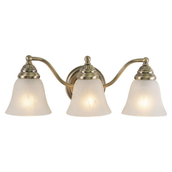 Standford 3 Light Brass Bathroom Vanity Fixture