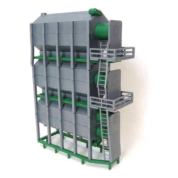 Standi Toys 1/64 Green Plastic 3-High Stationary Grain Dryer ST061 ST50404GR