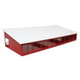 thumbnail image 1 of Standi Toys 1/64 Red & White Metal Monoslope Cattle Barn with Gates & Feed Trough ST387R, 1 of 3