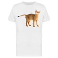thumbnail image 1 of Standing Abyssinian Cat T-Shirt Men -Image by Shutterstock, Male XX-Large, 1 of 2