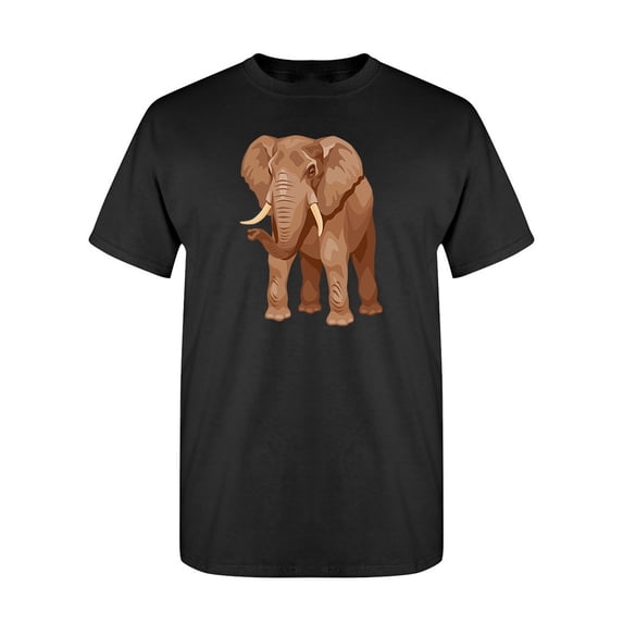 Standing African Elephant T-Shirt Men -Image by Shutterstock, Male Medium