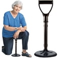 thumbnail image 1 of Standing Aid Device, Height Adjustable Mobility Assistant Tool with 7in Non-Slip Base, Elderly Rise Support for Indoor Outdoor Gardening, Durable Handle for Knee Back Relief, 16.5-20.4x7in, 1 of 7