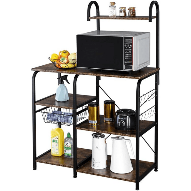 Standing Baker's Racks 4 Tier Kitchen Utility Storage Shelf Table