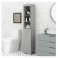 Standing Bathroom Storage with Doors, Drawer and Shelves