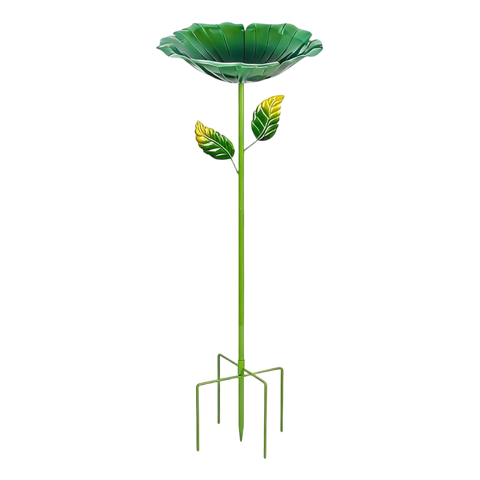 Standing Bird Bath Metal Bird Bath Garden with Stake Water Drinker for Birds Removable Bird Bath Vintage Garden Decoration for Wilds Birds