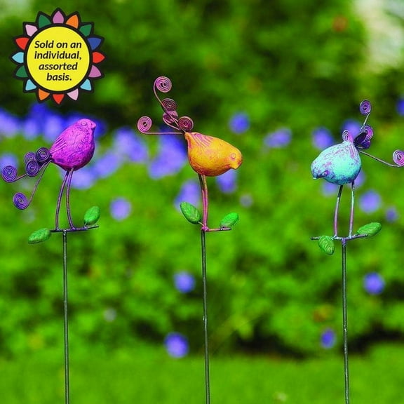 Standing Birds Garden Stakes