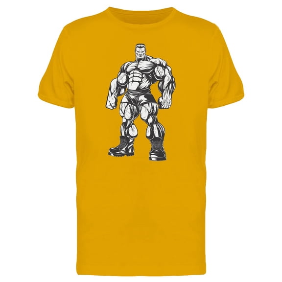 Standing Bodybuilding Coach T-Shirt Men -Image by Shutterstock, Male Large
