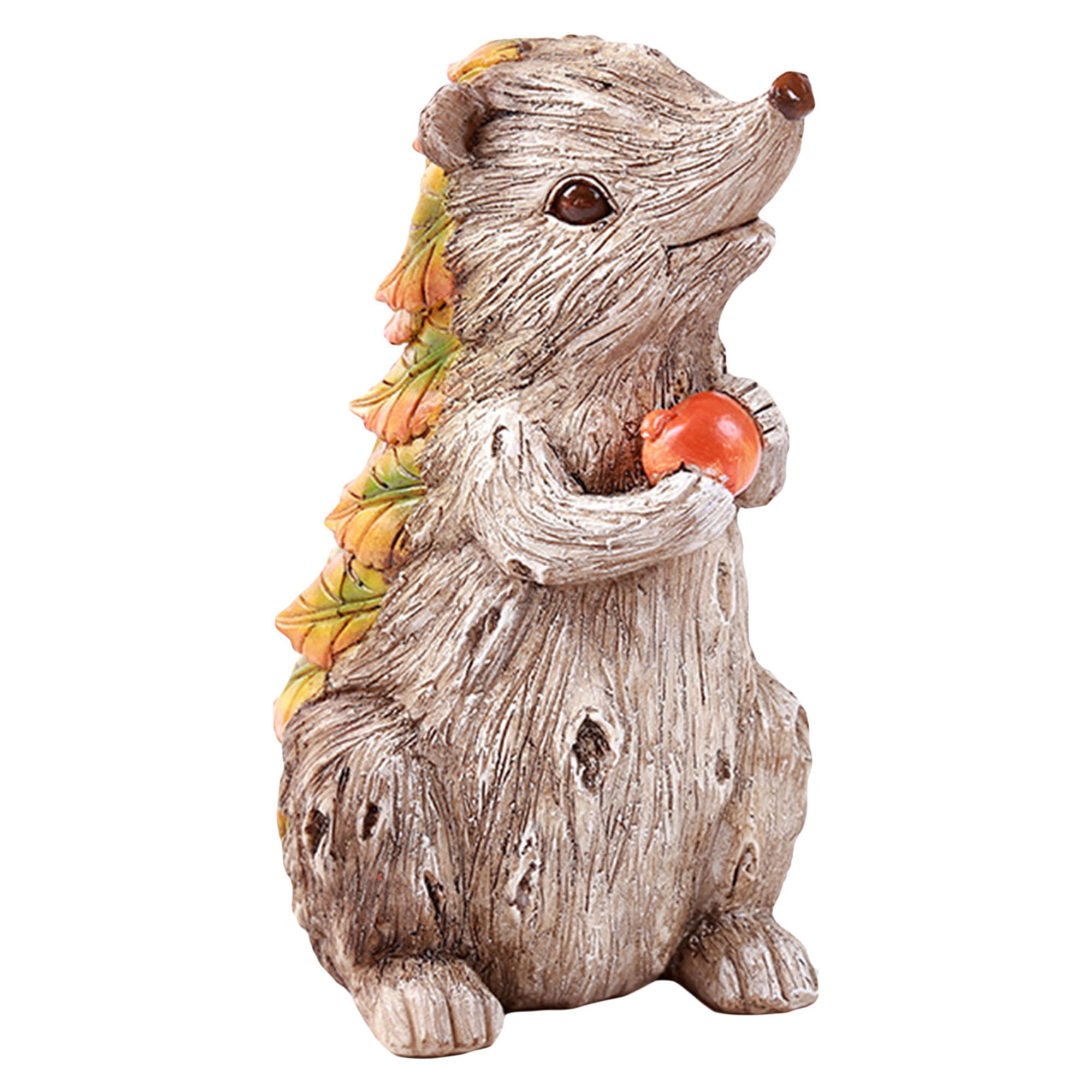 Standing Bunny Decoration, Farmhouse Leaf Rabbit Statues Ornaments ...