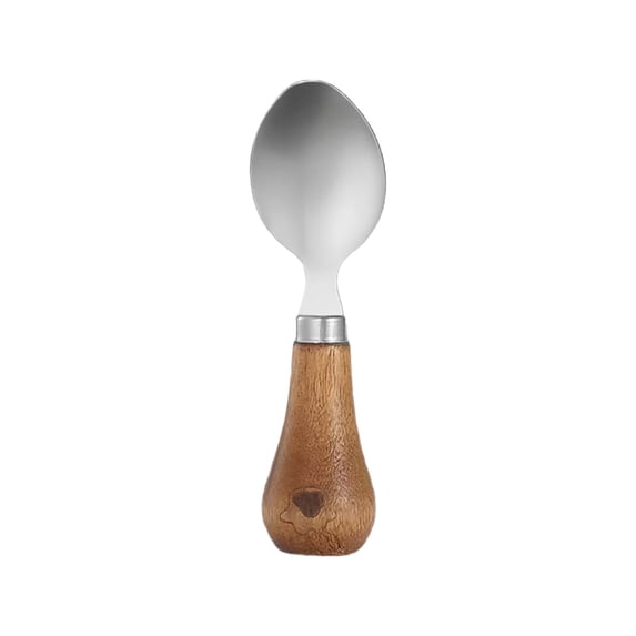 Standing Butter Knife Set, Stainless Steel Spreader Utensils, Durable Wooden Handle Cheese Knife, Unique Standing Design Cutlery Set, 1/4Pcs, Easy to Use & Clean for Home Kitchen(Silver2,4.7x1")