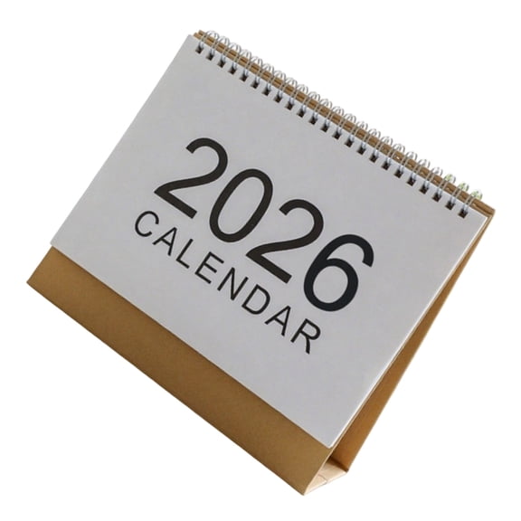 Standing Calendar 2026 Calendar Desktop Calendars Twin-Wire Binding Household Calendars for School