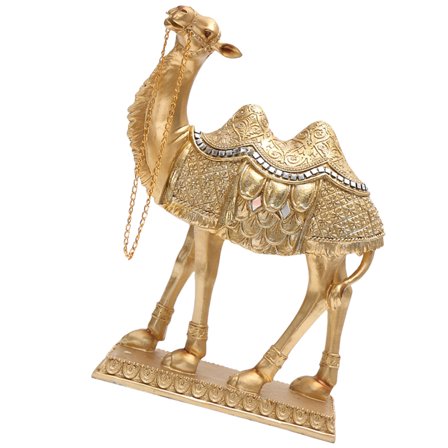 Standing Camels Decoration, Resin Figurine for Elegant Study Room Enhancement