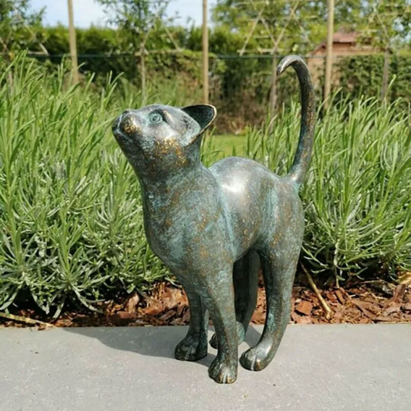 Standing Cat Statue Decorative Figurine Indoor Outdoor Home Decor standing-cat-statue-decorative-figurine-indoor-outdoor-home-decor