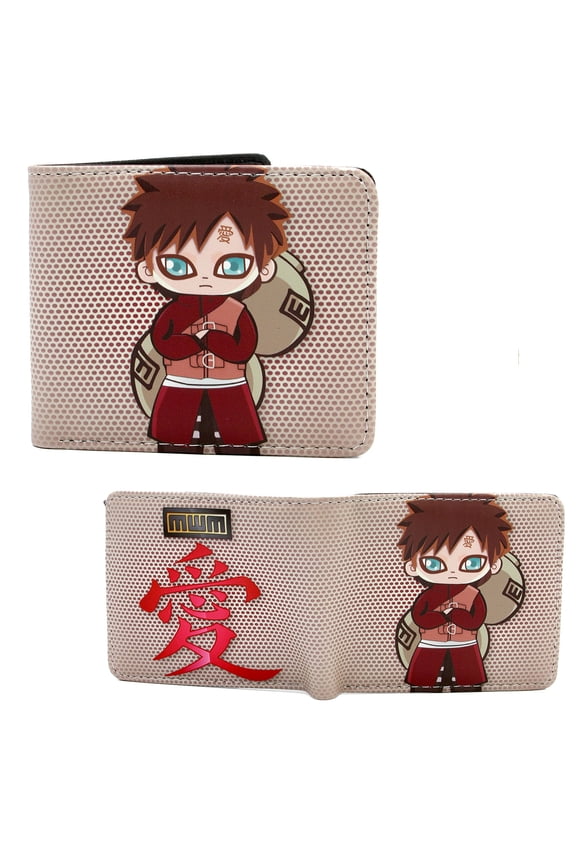 Standing Chibi Gaara - Naruto 4x5" Bi-Fold Wallet
