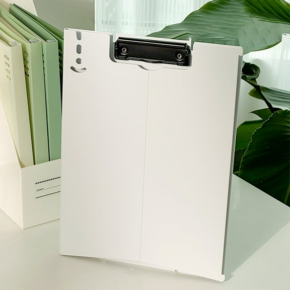 Standing Clipboard, Plastic Clipboard with Adjustable Stand, Foldable A4 Document Holders for Home Office Work Business Daily Use