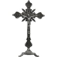 thumbnail image 1 of Standing Cross Decor Crucifix with Base 10" Tabletop Metal Jesus Christ Catholic Religious Crucifix Wall Table Home Chapel Decor, 1 of 7