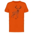 thumbnail image 1 of Standing Deer Ink Style Tee Men's -Image by Shutterstock, 1 of 1