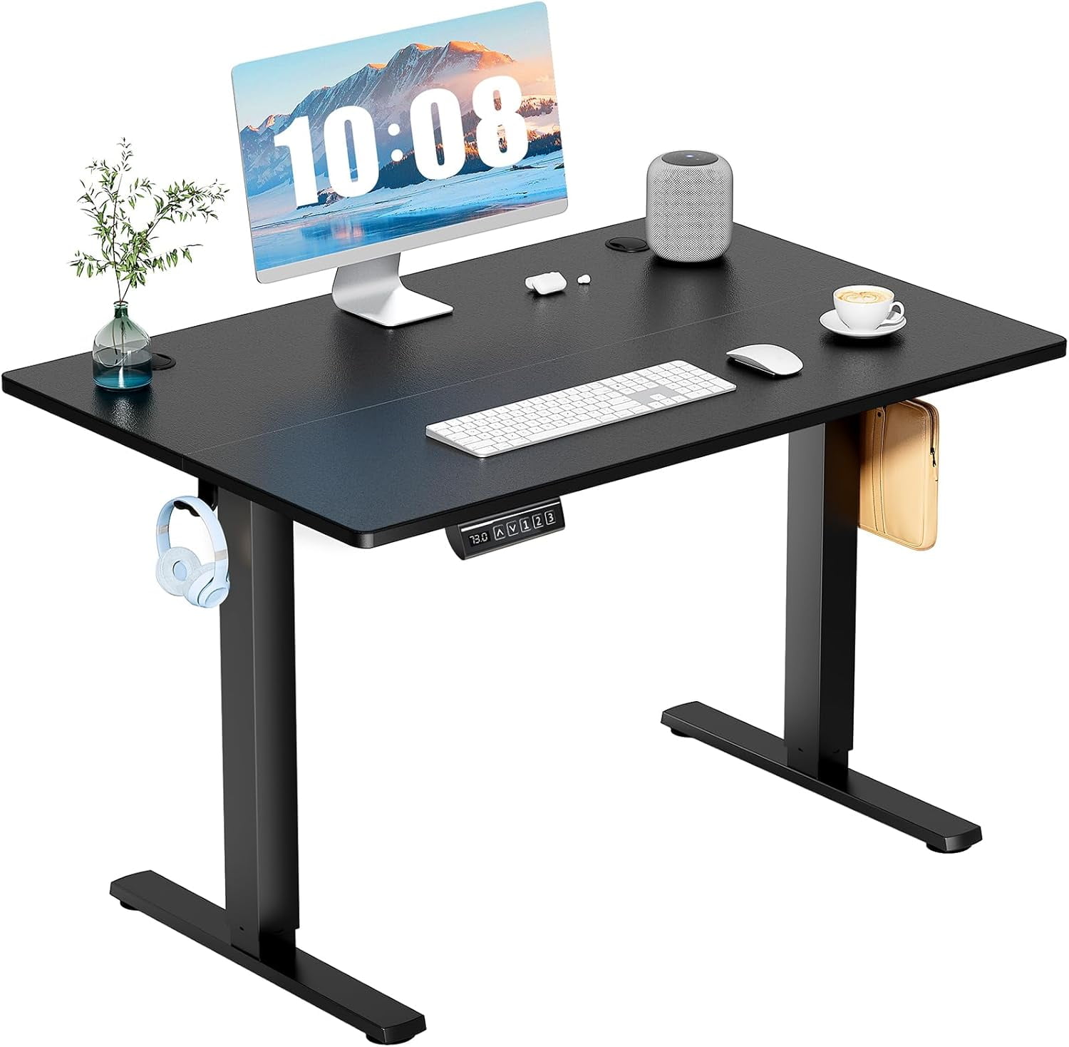 Standing Desk, Adjustable Height Electric Sit Stand Up Computer Table ...