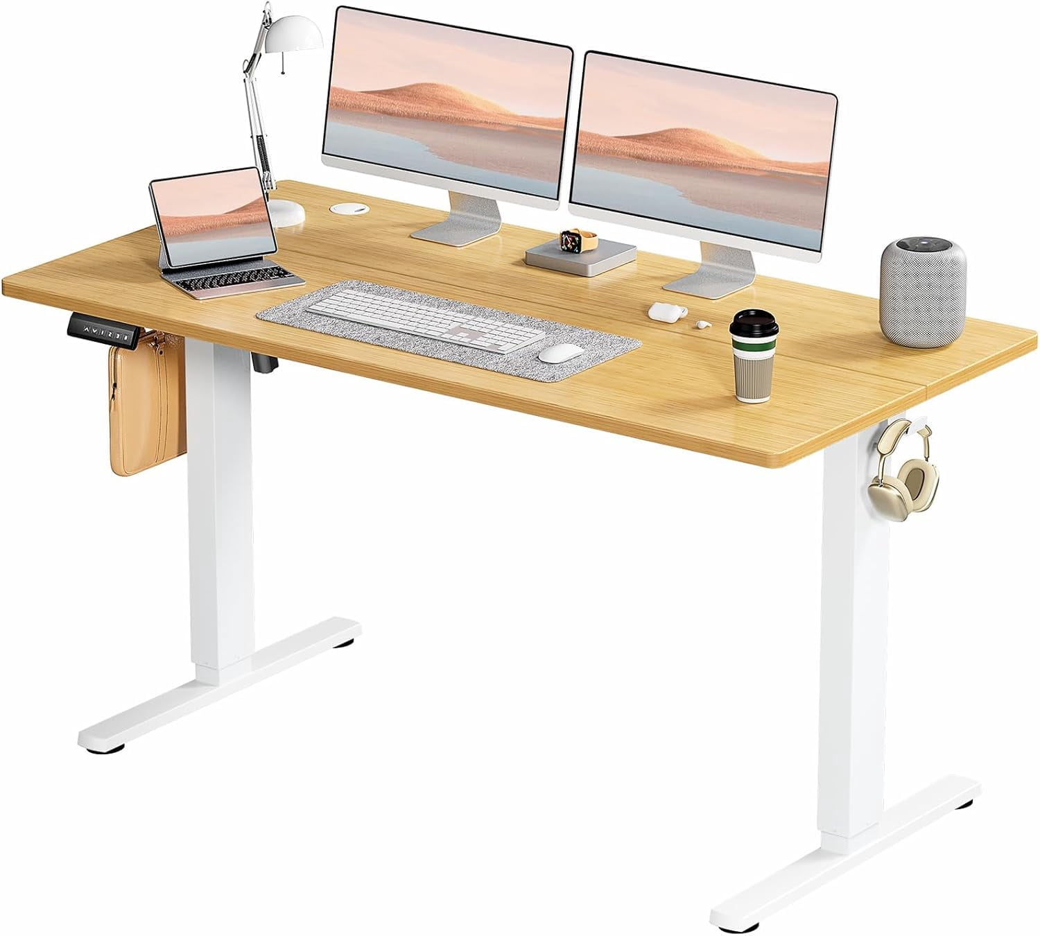 Standing Desk, Adjustable Height Electric Sit Stand Up Down Computer ...
