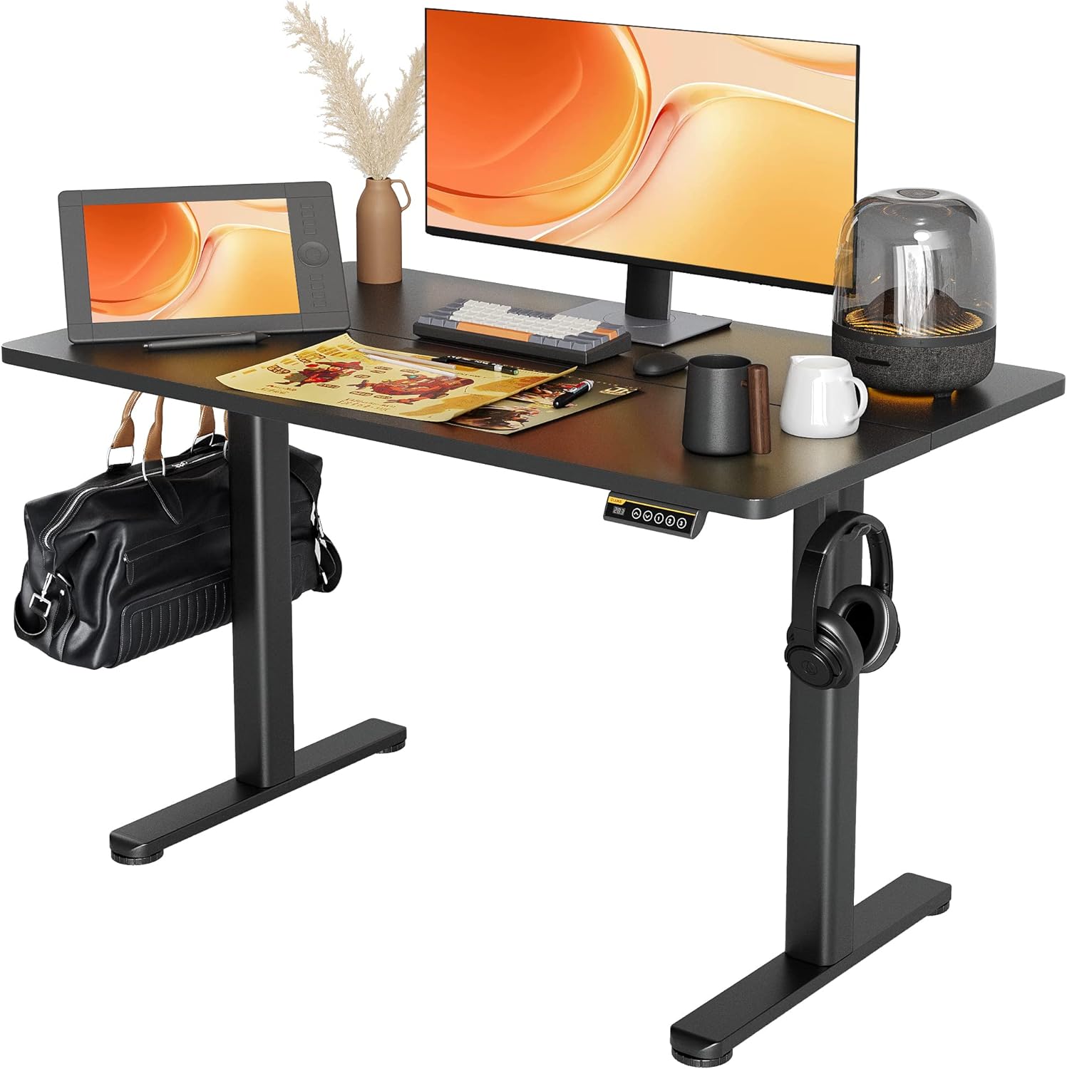 Standing Desk Adjustable Height, Electric Standing Desk, 48x25 Inches