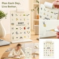 thumbnail image 1 of Standing Desk Calendar with Flip Clip Holder, 2026- 2027 Monthly Planner with US Holidays Daily Note & Home Planning Function, 1 of 5