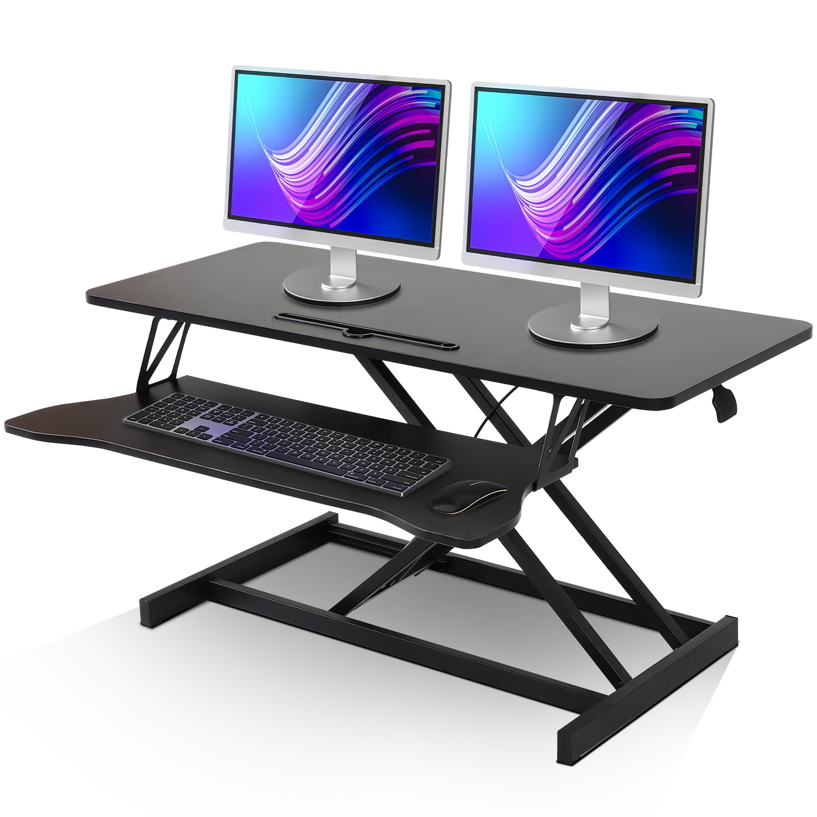 36 Inch Height Standing Desk Converter, 36 Inch Height Adjustable Sit to Stand Riser ...