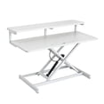 thumbnail image 1 of Standing Up Desk Converter 37" Height Adjustable Sit Stand Desk with Removable Keyboard Tray, Large Desk Riser Ergonomic Gas Spring Duals Monitor Workstation for Home Office, 1 of 9