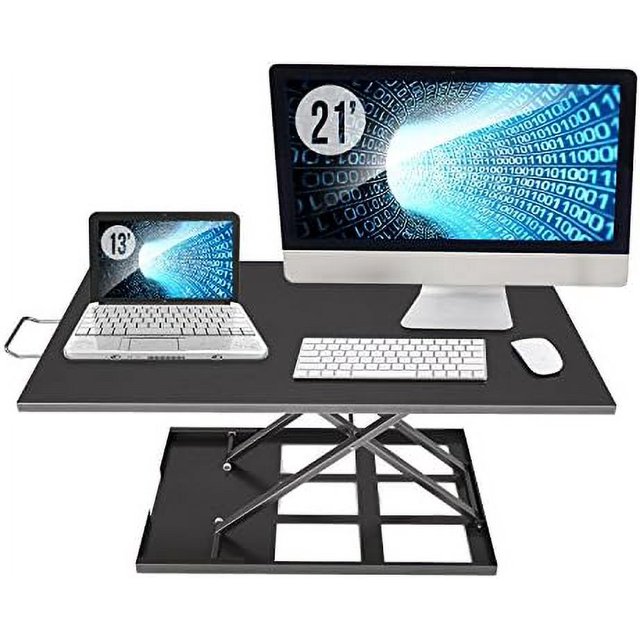 Standing Desk Converter Adjustable Height Sit To Stand Up Desktop