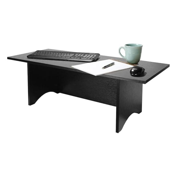Standing Desk Converter - Portable Adjustable Sit to Stand Desk - Black - Home & Office - 36 x 15 inch - Wood Fiber
