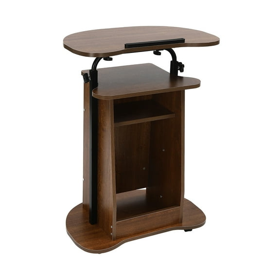 Standing Desk Height Adjustable Teacher Podium Stand Lectern Podium Laptop Desk