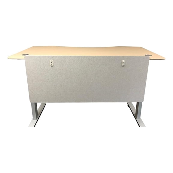 Standing Desk Privacy Panel, 54 Inch Modesty Panel - Artsonic Acoustic Desk Divider with Clamps, Beige Polyester Fiber, Home & Office Use