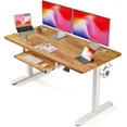 Standing Desk with Keyboard Tray 48 × 24 Inches Electric Height