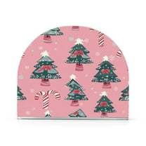Standing Dining Table Napkin Holder, Napkin Holder for Table Kitchen Acrylic Paper Tissue Organization, Candy Canes and Christmas Tree