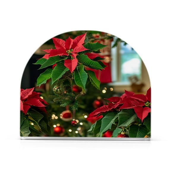 Standing Dining Table Napkin Holder, Napkin Holder for Table Kitchen Acrylic Paper Tissue Organization, Christmas Tree Decorate